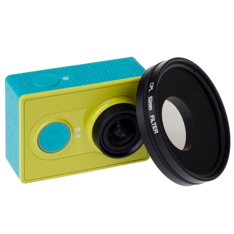 52mm CPL Filter Circular Polarizer Lens Filter with Cap for Xiaomi Xiaoyi 4K+ / 4K, Xiaoyi Lite, Xiaoyi  Sport Camera - HoMEdemic™ 
