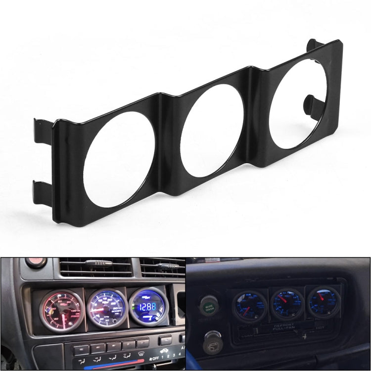 52mm Car Modified Instrument Rack Three-hole Universal Car Radio Card Slot - HoMEdemic™ 