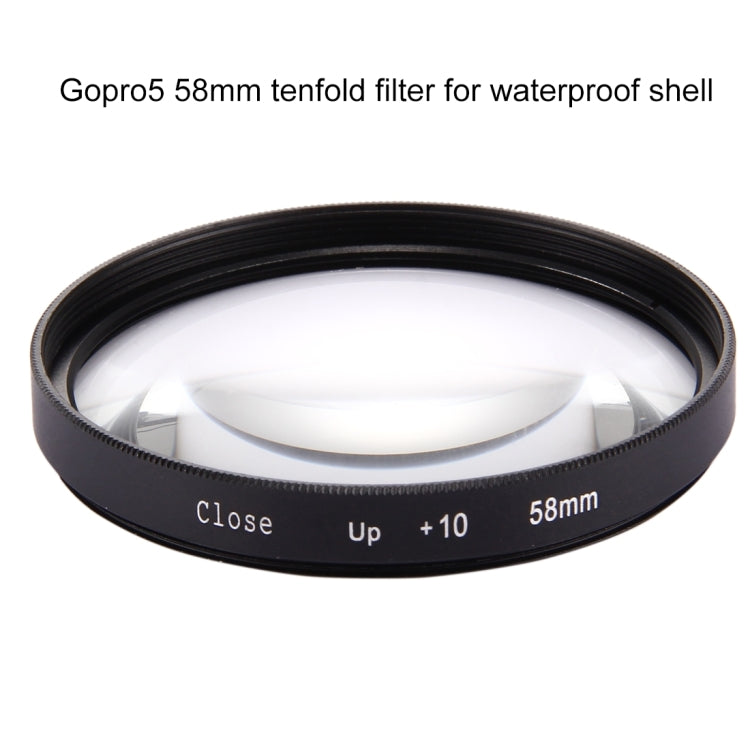 58mm 2 in 1 10X Close-Up Lens Filter for GoPro HERO7 Black/6 /5 - HoMEdemic™ 