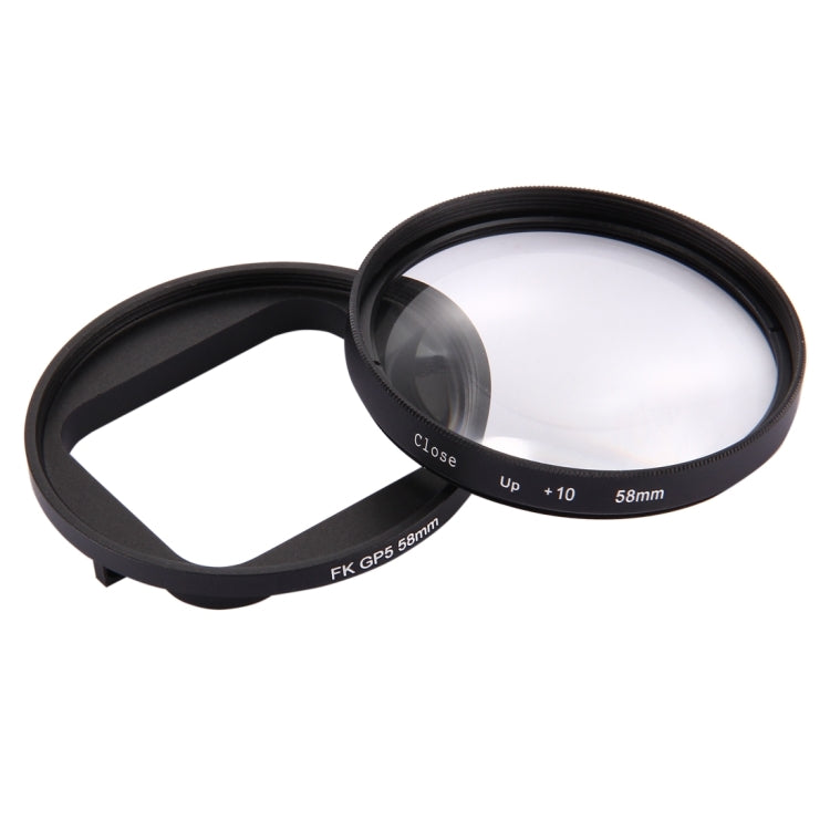 58mm 2 in 1 10X Close-Up Lens Filter for GoPro HERO7 Black/6 /5 - HoMEdemic™ 