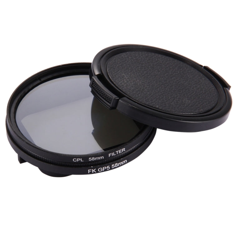 58mm 3 in 1 Round Circle CPL Lens Filter with Cap for GoPro HERO7 Black/6 /5 - HoMEdemic™ 