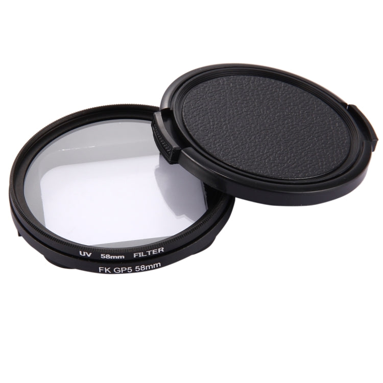 58mm 3 in 1 Round Circle UV Lens Filter with Cap for GoPro HERO7 Black/6 /5 - HoMEdemic™ 