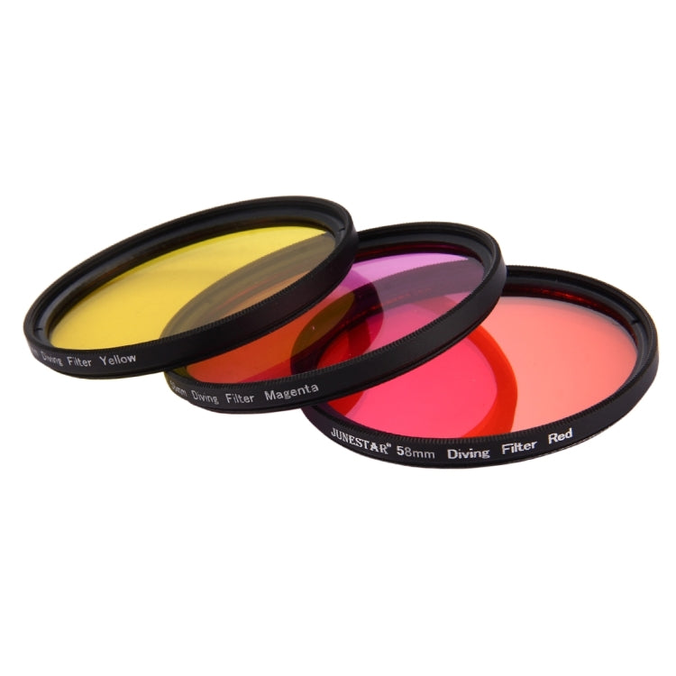 58mm Yellow + Red + Purple Diving Lens Filter for GoPro HERO7 Black/6 /5 - HoMEdemic™ 