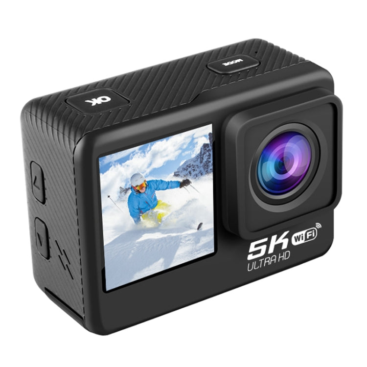 5K/30FPS WIFI HD Anti-Shake Remote Touch Dual-Screen IP68 Waterproof Sports Camera, Style: Camera + 64G Card - HoMEdemic™ 