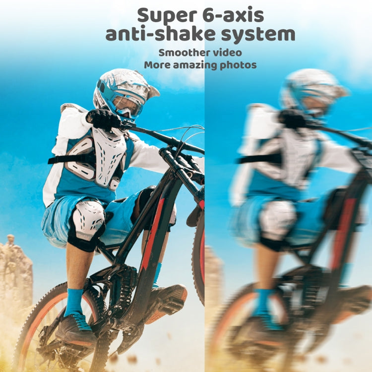 5K/30FPS WIFI HD Anti-Shake Remote Touch Dual-Screen IP68 Waterproof Sports Camera, Style: Camera + 64G Card - HoMEdemic™ 