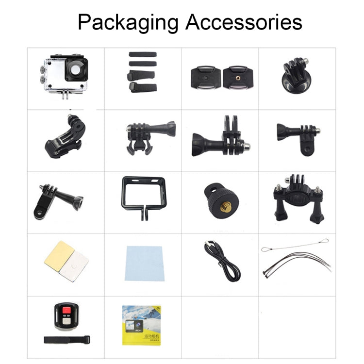 5K/30FPS WIFI HD Anti-Shake Remote Touch Dual-Screen IP68 Waterproof Sports Camera, Style: Camera + 64G Card - HoMEdemic™ 