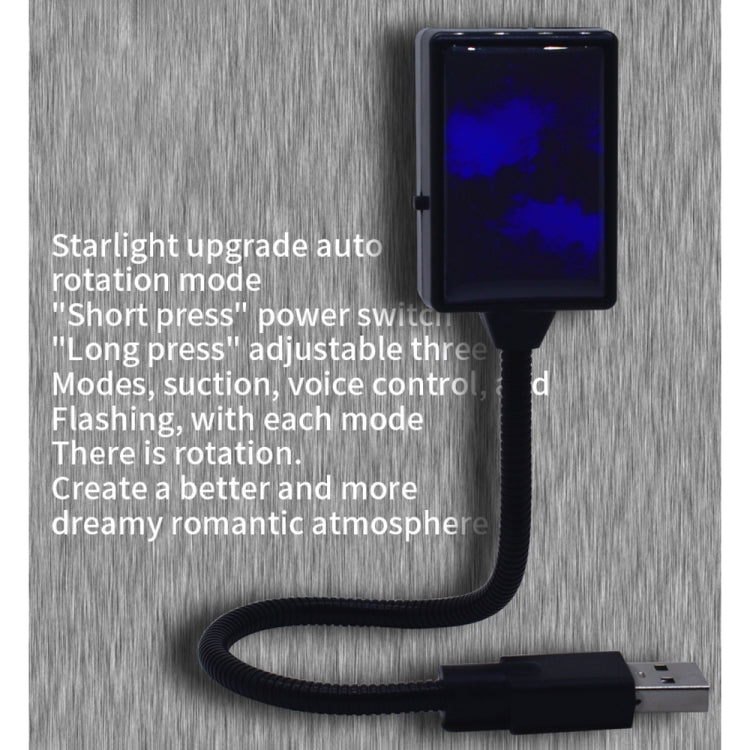 5V 0.1W IPX4 Car Rotating Star Lights Starry Sky Atmosphere Lamp, C-206 (Blue Light), C-206 (Red Light) - HoMEdemic™ 