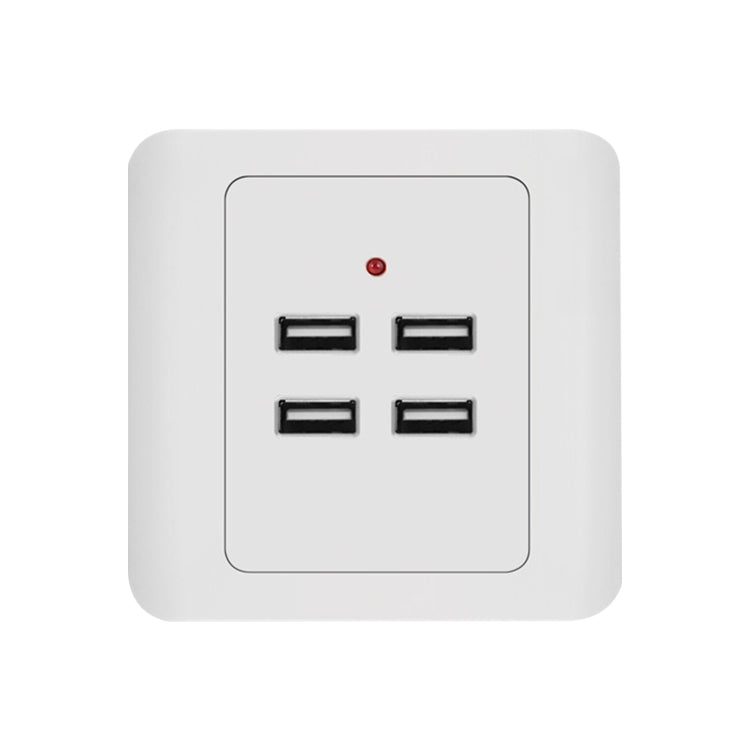 5V 3.1A 4 Ports USB Wall Charger Adapter Dock Station Socket Power Panel, 36V input, 4 Ports USB 2.0 - HoMEdemic™ 