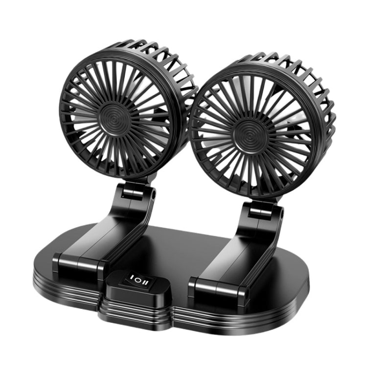 5V USB Port Car Dual-head Fan Circulation Fan(Black) - HoMEdemic™ 