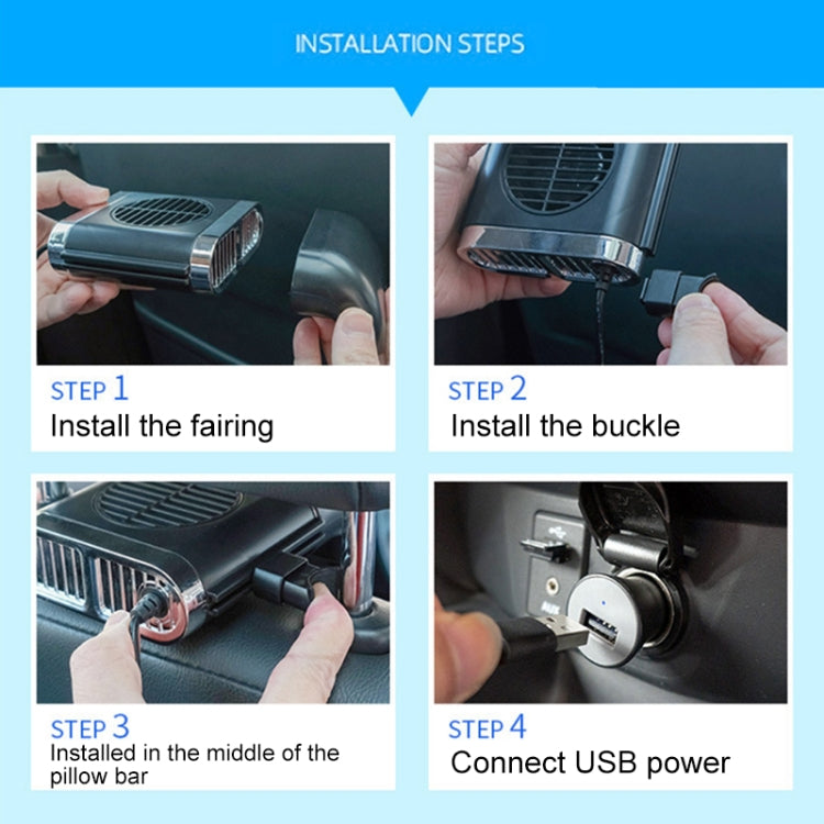 5W Car Fan Cooling Artifact For Car radiating Seat Cushion, 1 PC (White) - HoMEdemic™ 