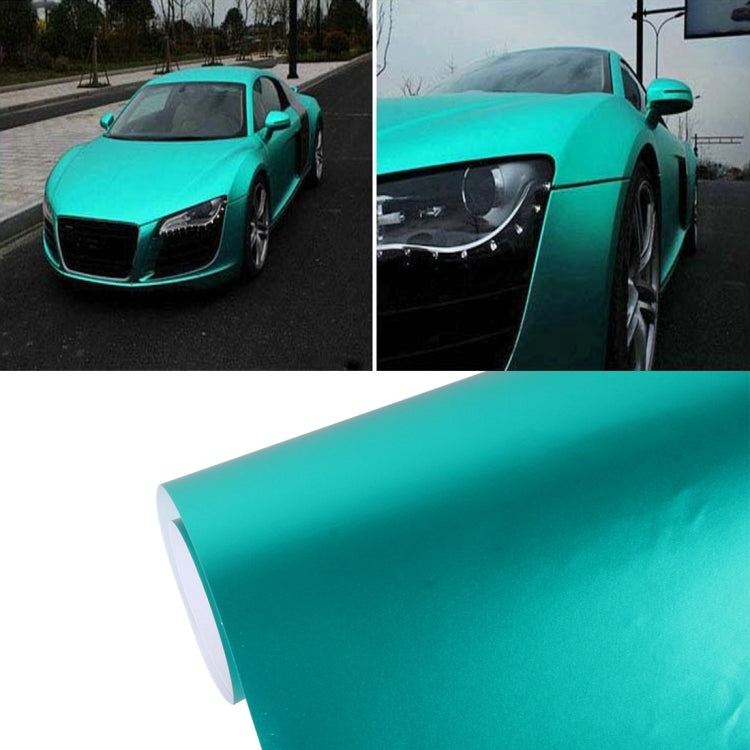 5m * 0.5m Ice Blue Metallic Matte Icy Ice Car Decal Wrap Auto Wrapping Vehicle Sticker Motorcycle Sheet Tint Vinyl Air Bubble Free, 5m * 0.5m - HoMEdemic™ 