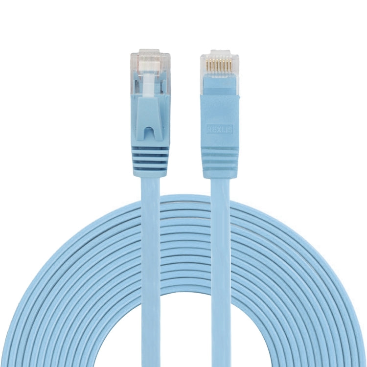 5m CAT6 Ultra-thin Flat Ethernet Network LAN Cable, Patch Lead RJ45, Length: 5m - HoMEdemic™ 