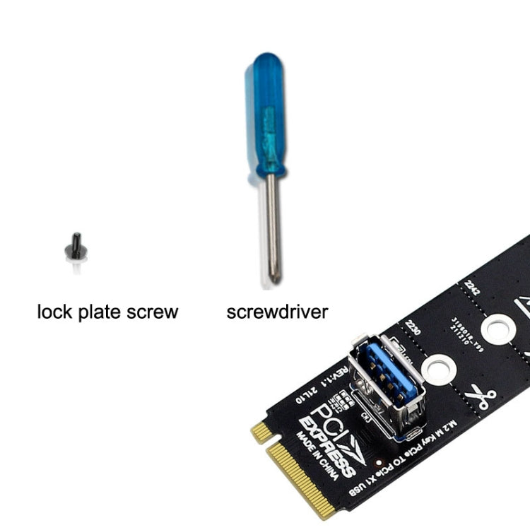 5pcs NGFF M.2 Rotor PCI-E Channel USB3.0 Transfer Card Graphics Extension Transfer(Black) - HoMEdemic™ 