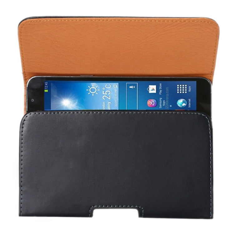 6.3 Inch Crazy Horse Texture Vertical Flip Leather Case / Waist Bag with Back Splint for Galaxy Mega 6.3 /  Mega 2 / G750F - HoMEdemic™ 