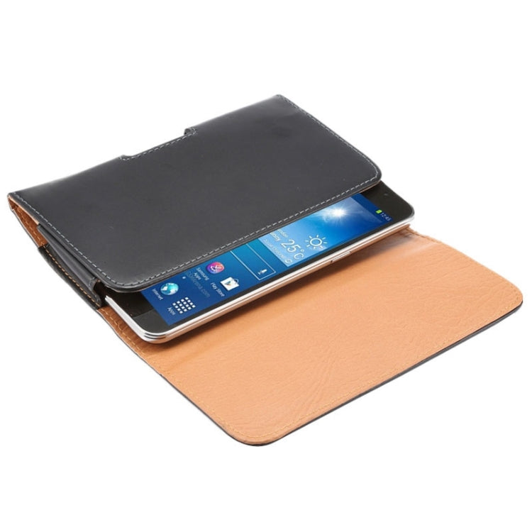 6.3 Inch Crazy Horse Texture Vertical Flip Leather Case / Waist Bag with Back Splint for Galaxy Mega 6.3 /  Mega 2 / G750F - HoMEdemic™ 