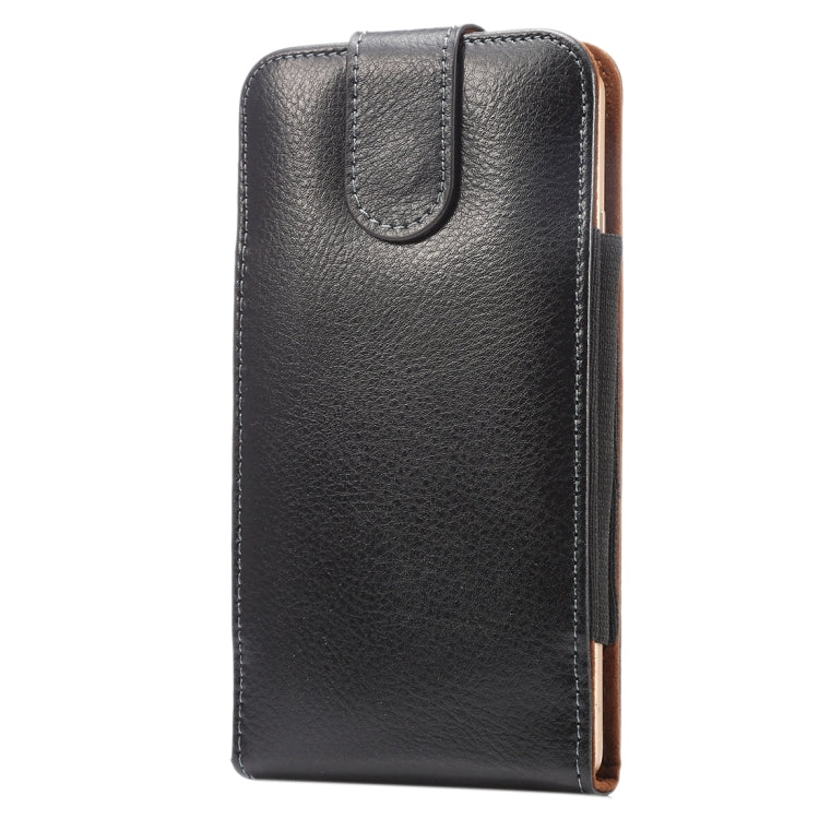 6.3 inch Litchi Texture Vertical Flip Upright Genuine Leather Case / Waist Bag with Rotatable Back Splint for Galaxy Mega 6.3 / i9200 / i9208 / 9152 / 9158 / p709, etc - HoMEdemic™ 