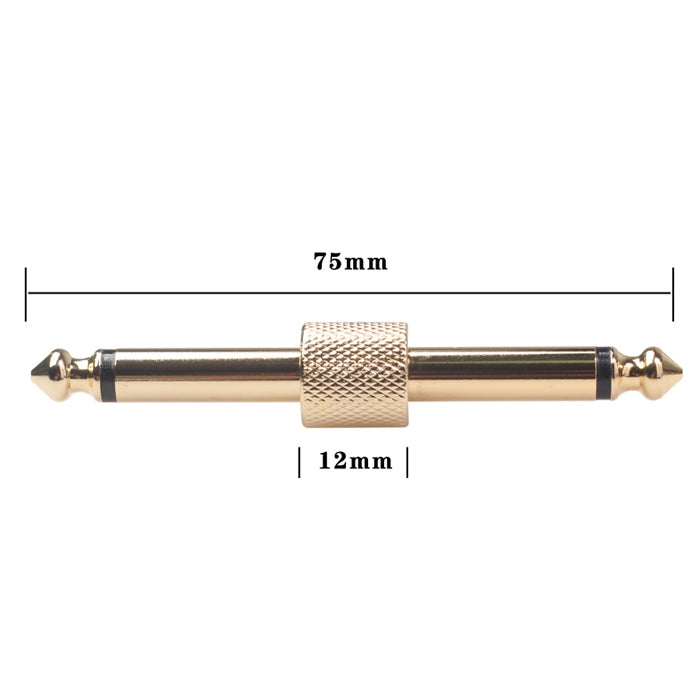 6.35mm Male to Male Guitar Effect Pedal Connector Electric Pedal Board Adapter (Deaurate) - HoMEdemic™ 