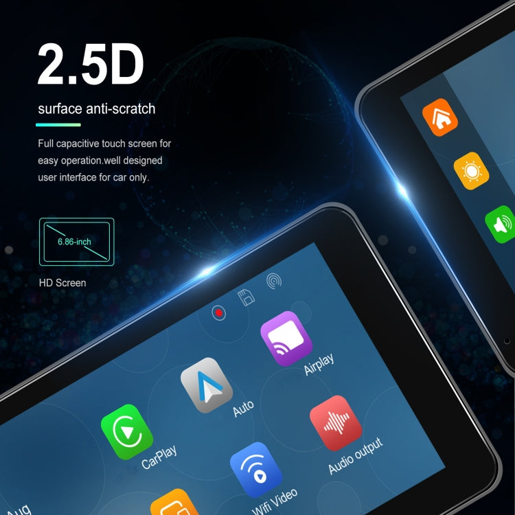 6.86 Inch 4KDVR Smart Screen Player, Specification: Standard+64G Memory Card - HoMEdemic™ 