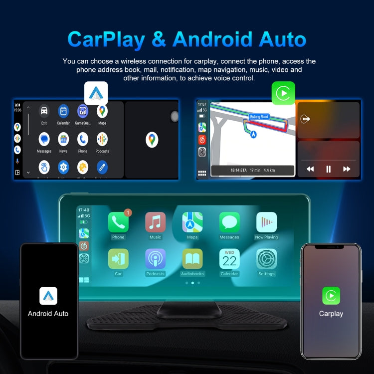 6.86 Inch 4KDVR Smart Screen Player, Specification: Standard+Reversing Camera - HoMEdemic™ 