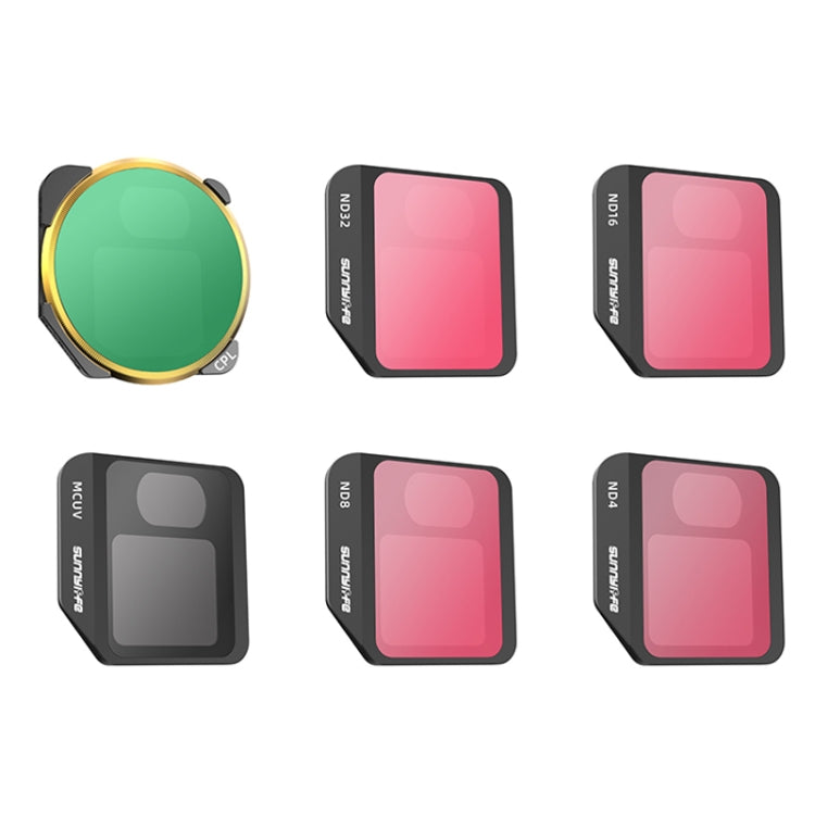 6 PCS / Set MCUV+CPL+ND4+ND8+ND16+ND32 Sunnylife M3-FI330 For Mavic 3 Filter - HoMEdemic™ 