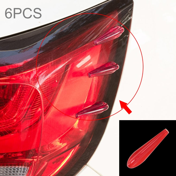 6 PCS Universal Resin Rear Spoiler Car Auto Rear Spoiler Exterior Rear Spoiler Kit Car Crash Strip Spoiler Routed Board Mute Rectifier Noise Reduction Spoiler - HoMEdemic™ 