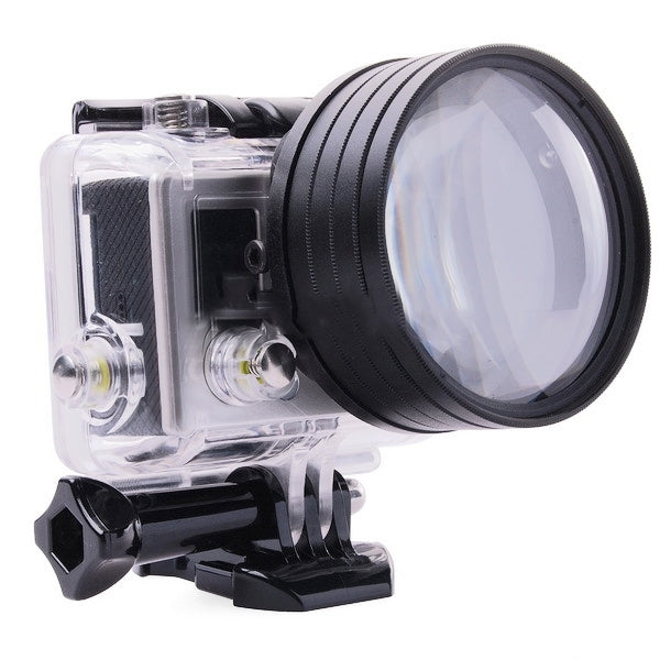 6 in 1 58mm Close-Up Lens Filter Macro Lens Filter + Filter Adapter Ring for GoPro HERO3 - HoMEdemic™ 