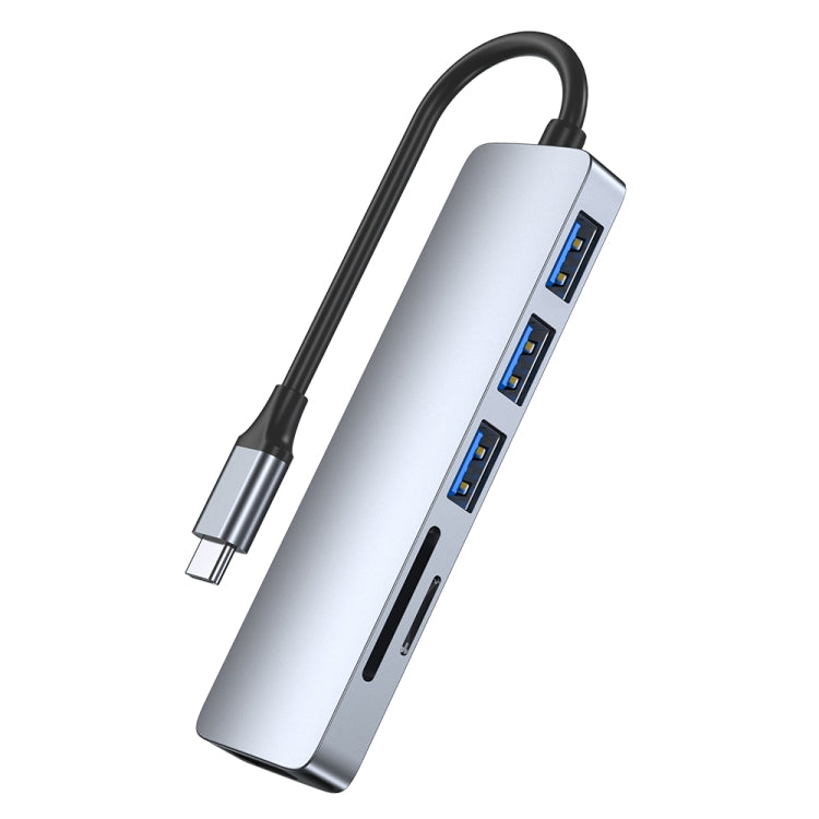 6-in-1 USB-C / Type-C to USB Docking Station HUB Adapter, 6 in 1 - HoMEdemic™ 