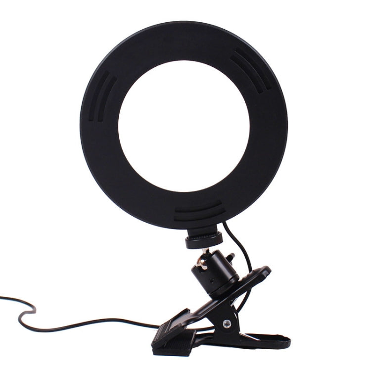 6 inch Strong Clip Fill Light With Adjustable Temperature LED Ring Light Desktop Computer Clip Light, Cable Length: 2 Meters - HoMEdemic™ 