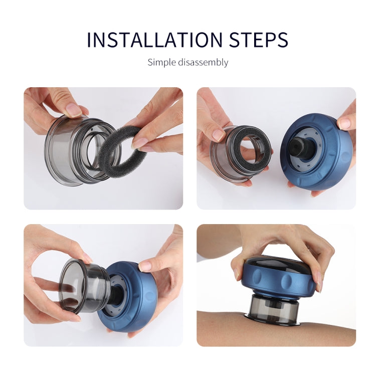 6-speed Charging Electric Cupping Massage Device(Blue) - HoMEdemic™ 