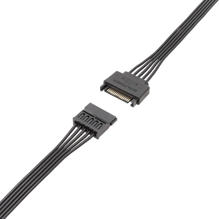 60cm Power Supply SATA 15Pin Male And Female Extension Cable Durable Hard Disk Drive Power Connection Cables - HoMEdemic™ 