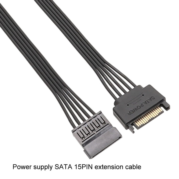 60cm Power Supply SATA 15Pin Male And Female Extension Cable Durable Hard Disk Drive Power Connection Cables - HoMEdemic™ 