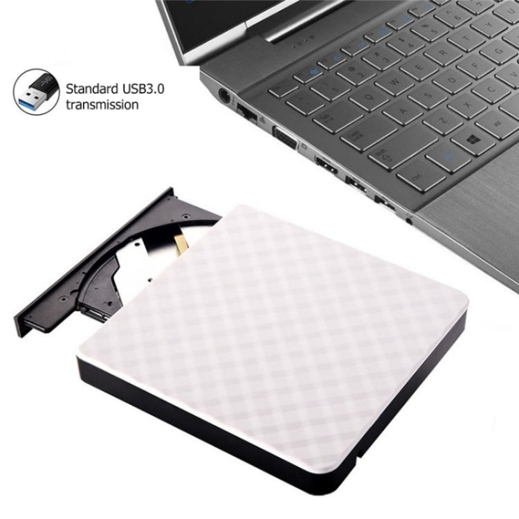 633 Rhombus Pattern USB3.0 Computer Laptop External Optical Drive Burner DVD Write(Black) - HoMEdemic™ 
