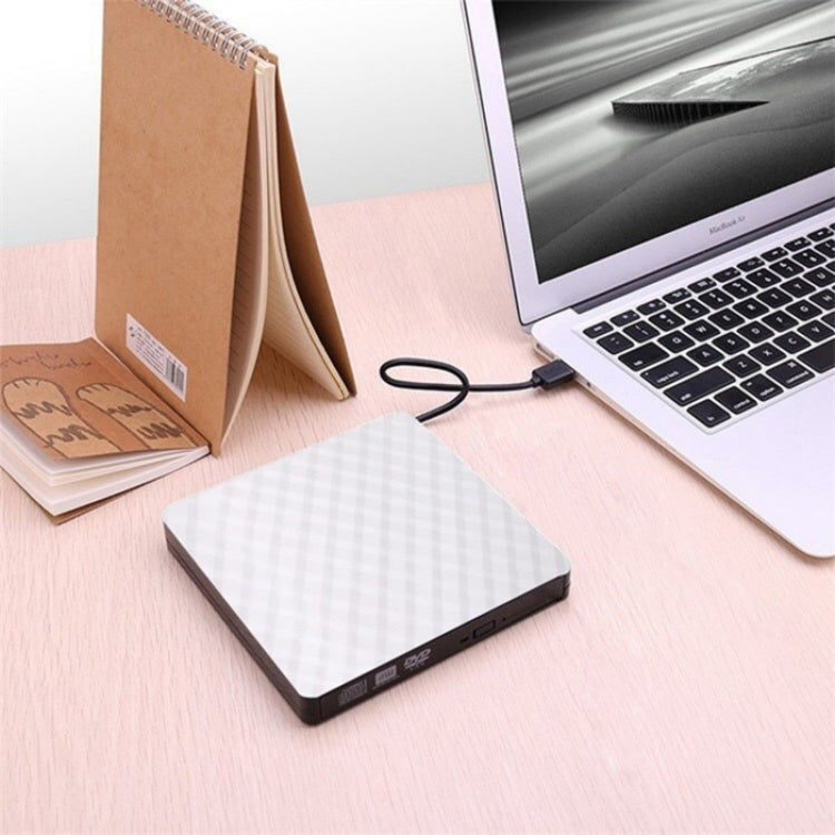 633 Rhombus Pattern USB3.0 Computer Laptop External Optical Drive Burner DVD Write(Black) - HoMEdemic™ 