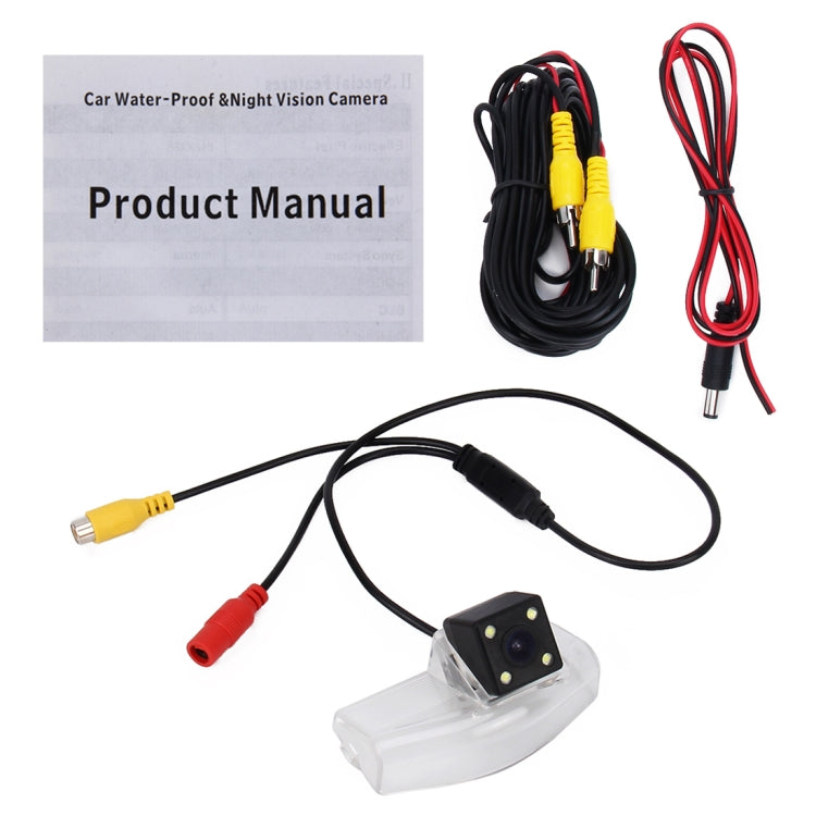 656×492 Effective Pixel HD Waterproof 4 LED Night Vision Wide Angle Car Rear View Backup Reverse Camera for Oversea Version Mazda 2/3, Mazda 2/3 - HoMEdemic™ 