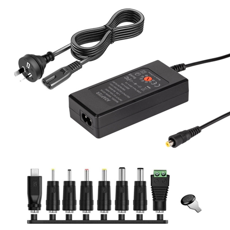 65W 6-20V Adjustable 3A DC Power Adapter Charger, Specification: AU Plug - HoMEdemic™ 