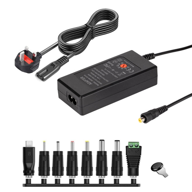 65W 6-20V Adjustable 3A DC Power Adapter Charger, Specification: UK Plug Large - HoMEdemic™ 