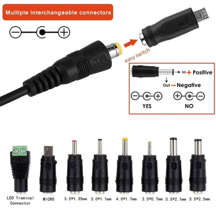 65W 6-20V Adjustable 3A DC Power Adapter Charger, Specification: UK Plug Small - HoMEdemic™ 