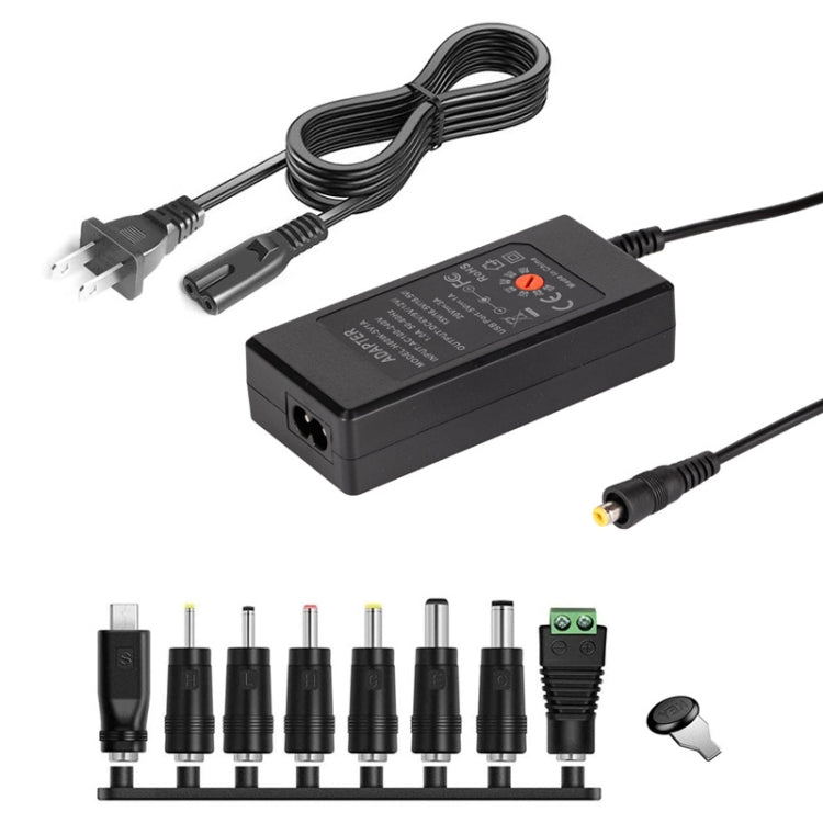 65W 6-20V Adjustable 3A DC Power Adapter Charger, Specification: US Plug - HoMEdemic™ 