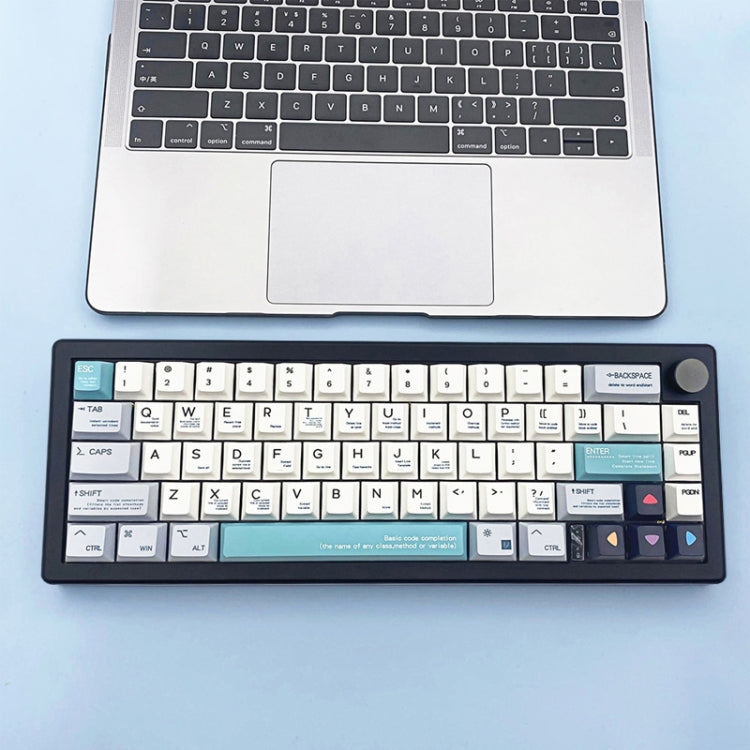 67 Keys Three-mode Customized DIY With Knob Mechanical Keyboard Kit Supports Hot Plug RGB Backlight, Color: Claret - HoMEdemic™ 
