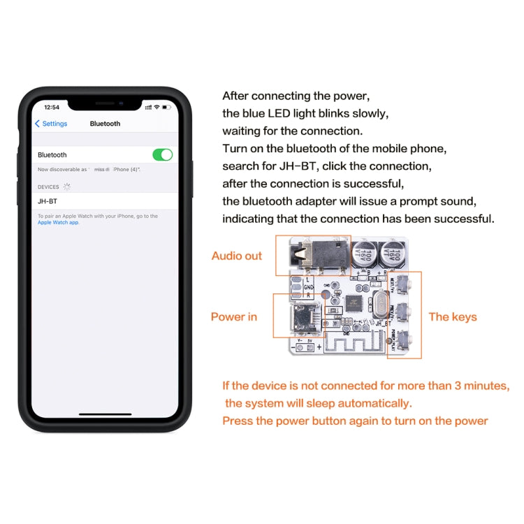 6966 DIY Bluetooth 5.0 Audio Receiver Board Module MP3 Lossless Player Wireless Stereo Music Amplifier Module - HoMEdemic™ 