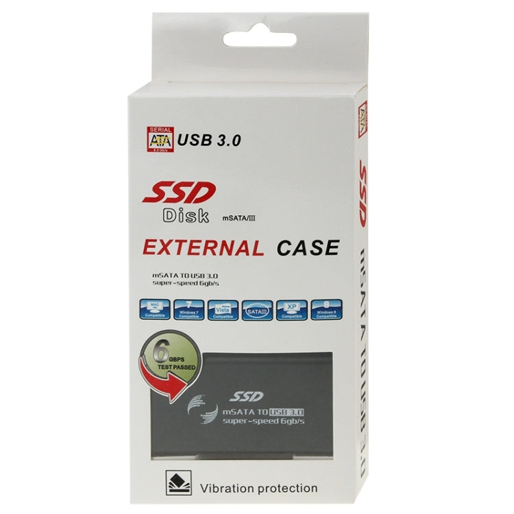 6gb/s mSATA Solid State Disk SSD to USB 3.0 Hard Disk Case - HoMEdemic™ 