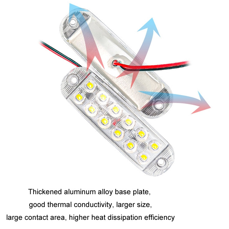 6pcs 12-Bead LED Flashing Warning Lights Motorcycle RV Signal Lights(Red Light) - HoMEdemic™ 