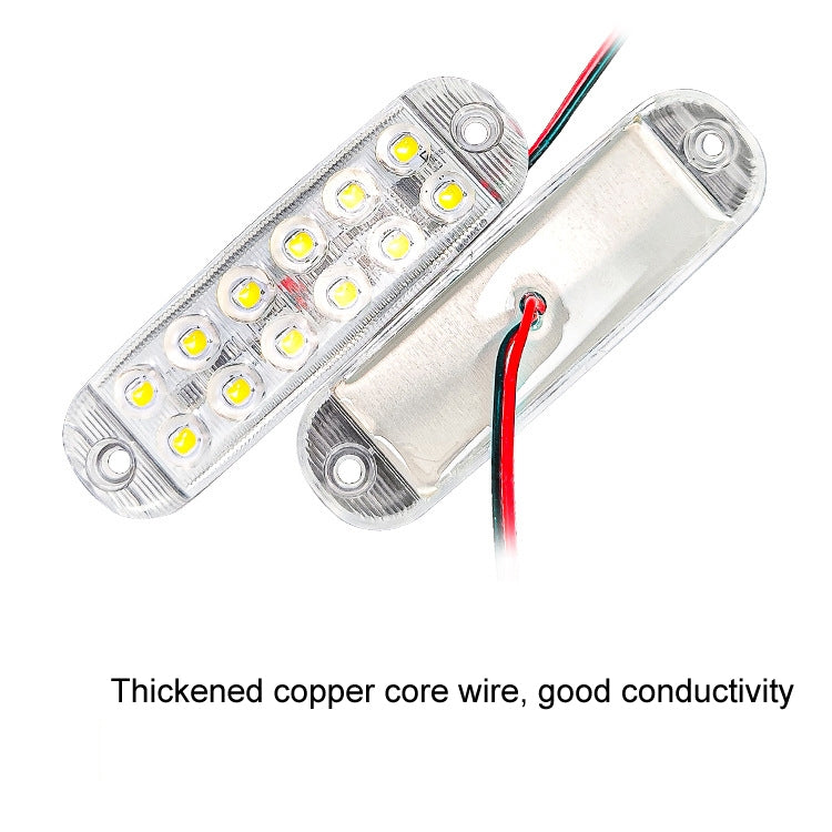 6pcs 12-Bead LED Flashing Warning Lights Motorcycle RV Signal Lights(Yellow Light) - HoMEdemic™ 