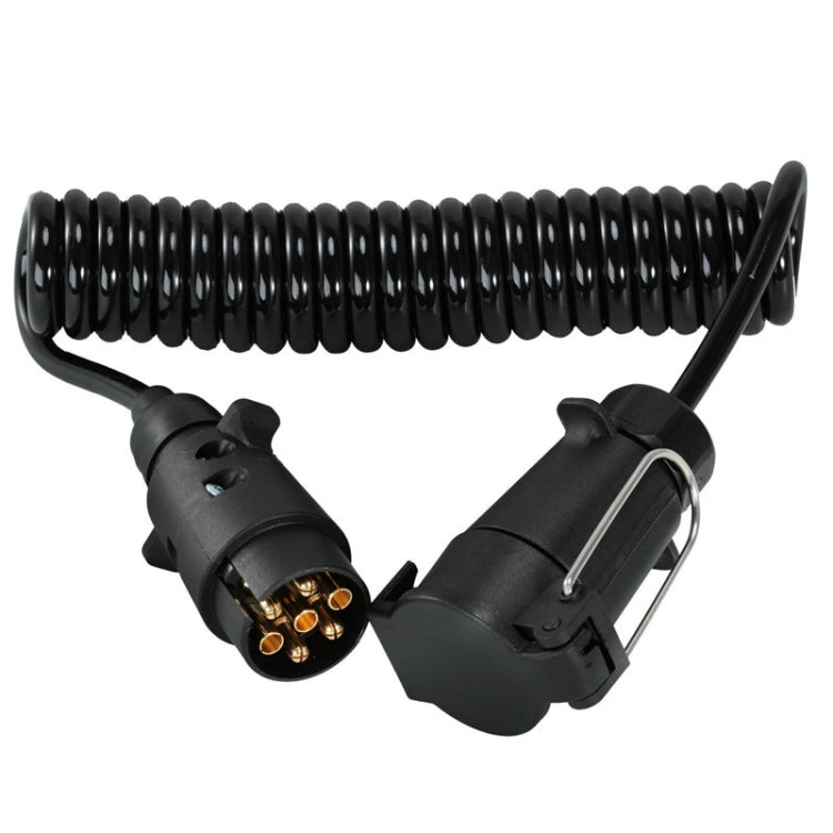 7 Core To 7 Pin Car Trailer Connector With 2m PU Spring Wire(1122) - HoMEdemic™ 