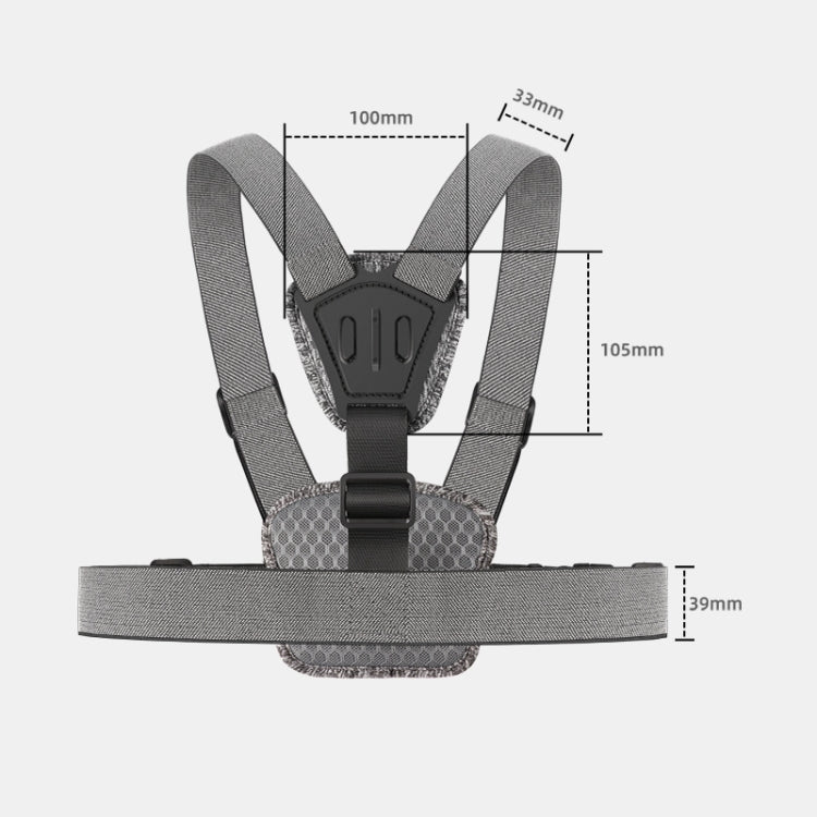 7 in 1 Phone Clamp Adjustable Body Mount Belt Chest Strap with Mount & Screw(Grey) - HoMEdemic™ 