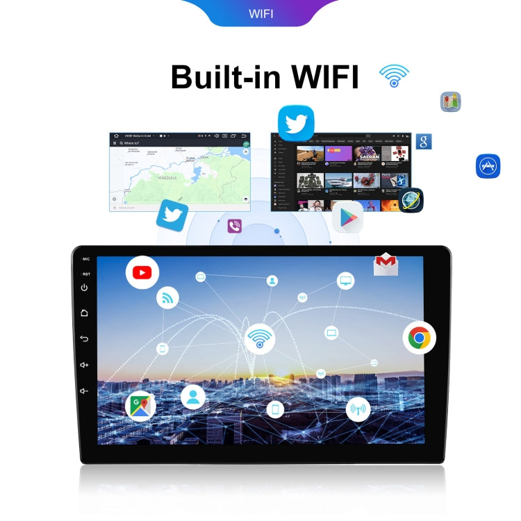 7 inch 6+128G Android Universal HD Large Screen Car Bluetooth Player Android GPS Navigation Integrated Machine(Standard) - HoMEdemic™ 