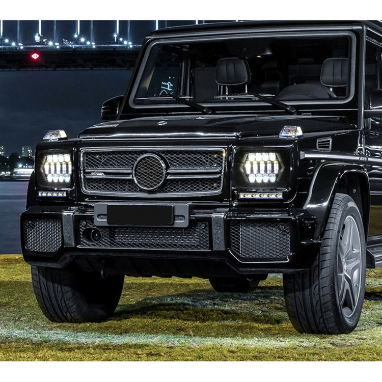 7 inch H4 DC 9V-30V 3000LM 6000K 30W IP67 8LED Lamp Beads Car Square Shape LED Headlight Lamps for Jeep Wrangler, Square Shape - HoMEdemic™ 