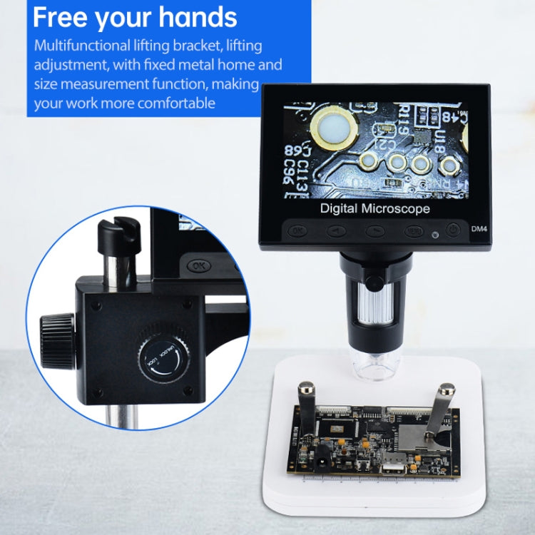 720P 4.3 inch Display Screen HD Industrial Digital Microscope - HoMEdemic™ 