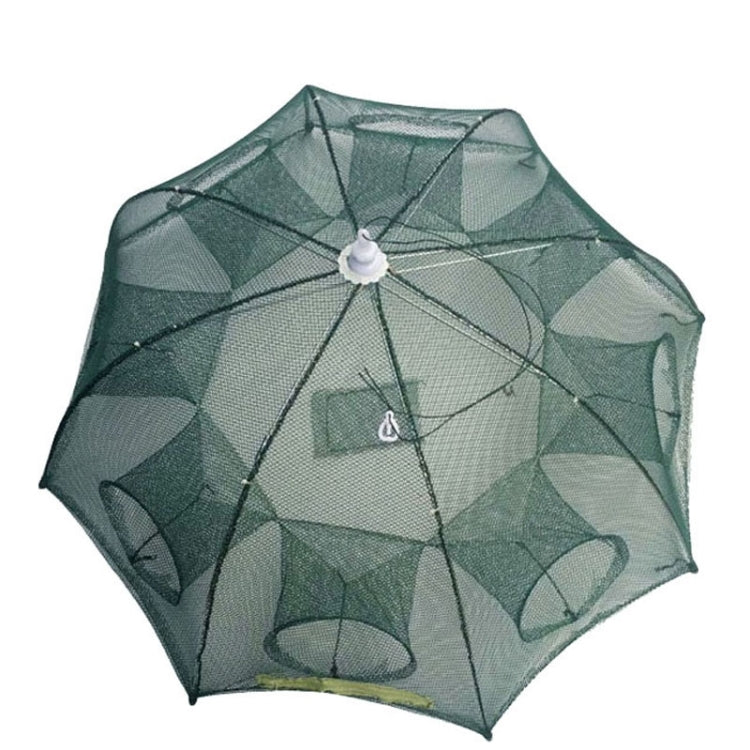 8 Holes Automatic Foldable Fishing Net Nylon Shrimp Crab Minnow Trap Fish Cast Net Fishing Tackle, 8 Holes - HoMEdemic™ 