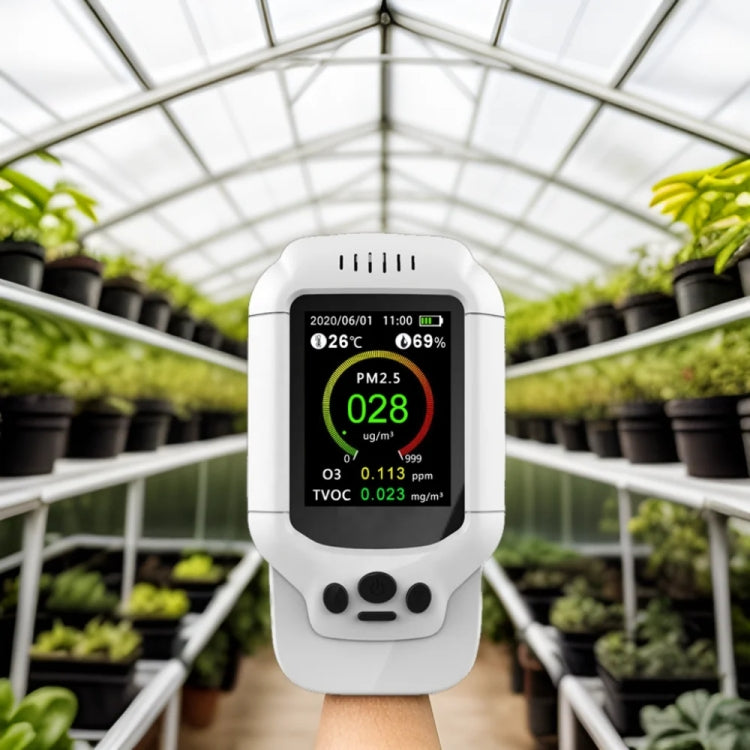 8-In-1 Air Quality Detector PM2.5 / PM1.0 / PM10 / HCHO / TVOC / O3 / Temperature / Humidity Monitor - HoMEdemic™ 